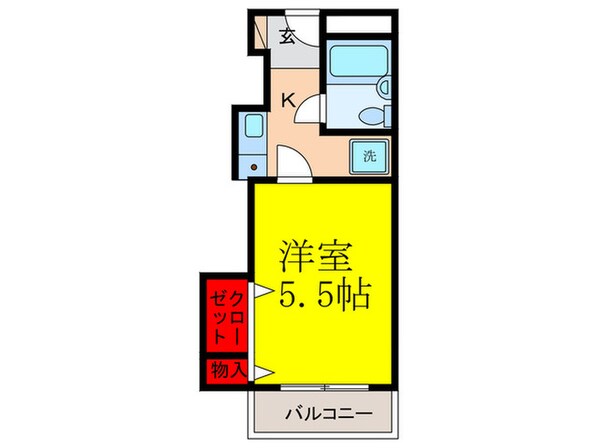 ハイツオーキタ本町の物件間取画像